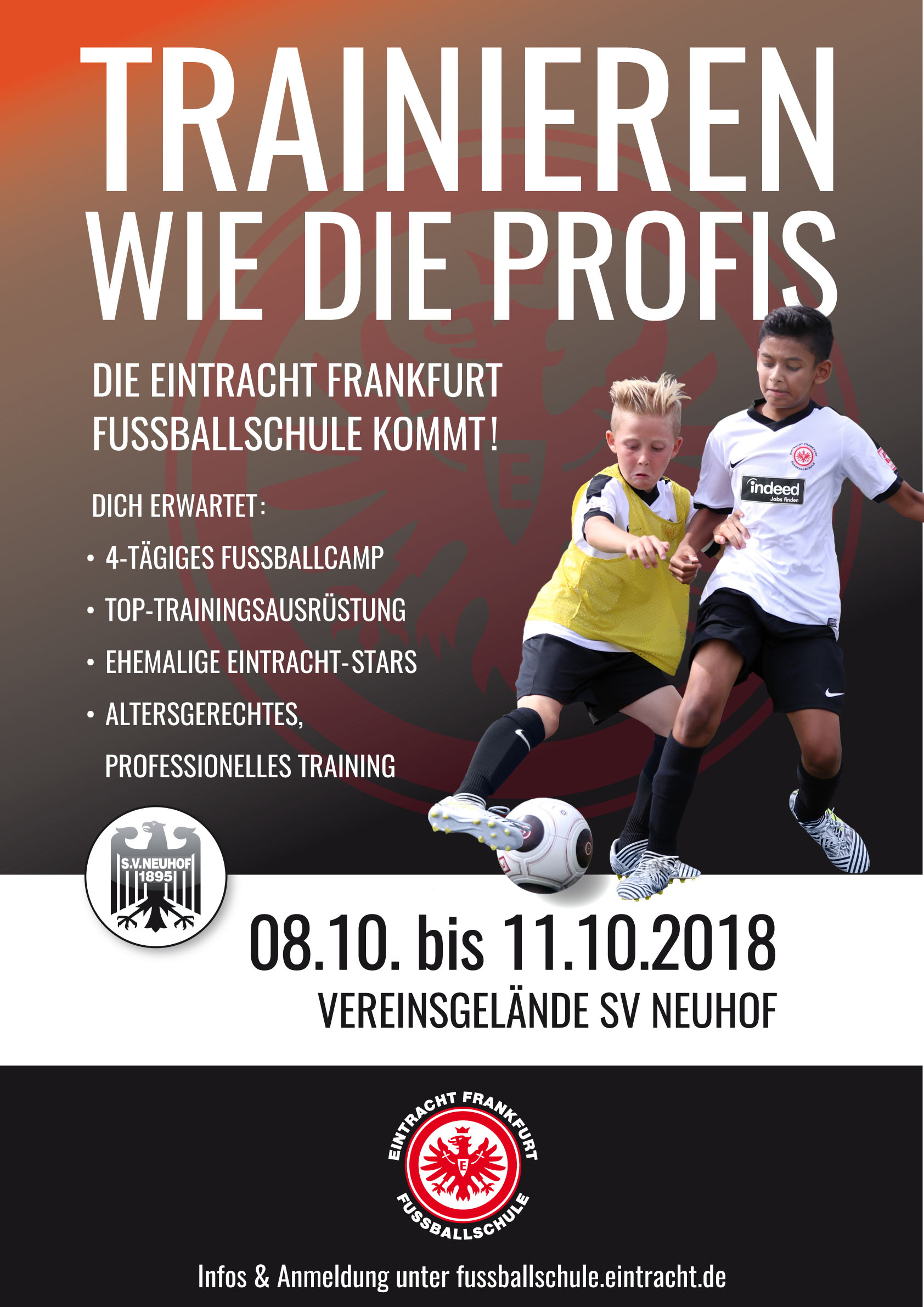 Eintracht Frankurt Fußballschule beim Sportverein Neuhof